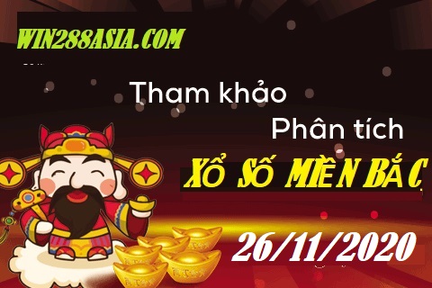 Soi cầu XSMB 26-11-2020 Win2888