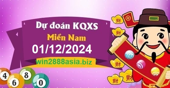 Soi cầu XSMN Win2888 01-12-2024 Chốt số Cầu Lô Miền Nam chủ nhật