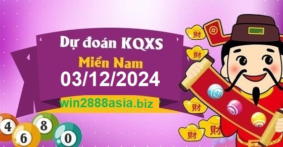 Soi cầu XSMN Win2888 03-12-2024 Chốt số Cầu Lô Miền Nam thứ 3