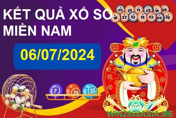 Soi cầu XSMN 06-07-2024 Win2888 Chốt số Xổ Số Miền Nam thứ 7