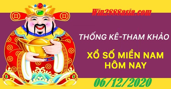 Soi cầu XSMN 6-12-2020 Win2888 Dự đoán Xổ Số Miền Nam chủ nhật