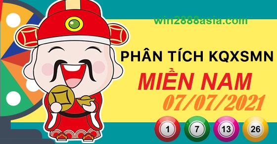 Soi cầu XSMN 7-7-2021 Win2888 Dự đoán Lô Đề Miền Nam thứ 4