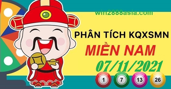 Soi cầu XSMN 7-11-2021 Win2888 Chốt số Lô Đề Miền Nam chủ nhật