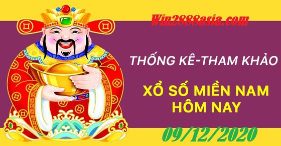 Soi cầu XSMN 9-12-2020 Win2888 Chốt số KQXS Miền Nam thứ 4