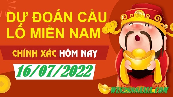 Soi cầu XSMN Win2888 16-07-2022 Chốt số Cầu Lô Miền Nam thứ 7