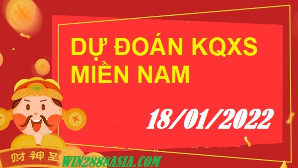 Soi cầu XSMN 18-1-2022 Win2888 Chốt số Dàn Đề Miền Nam thứ 3