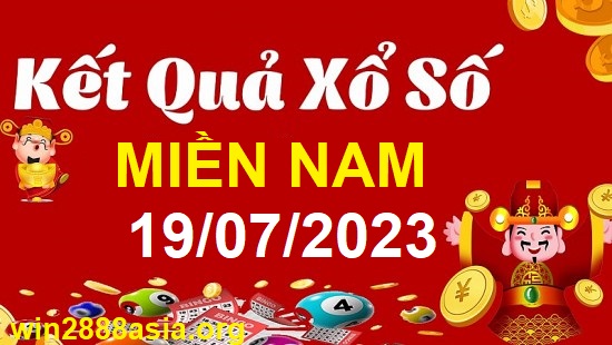 Soi cầu XSMN Win2888 19-07-2023 Dự đoán cầu lô miền nam thứ 4