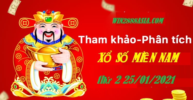 Soi cầu XSMN 25-1-2021 Win2888