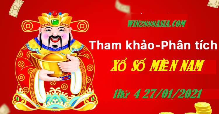 Soi cầu XSMN 27-1-2021 Win2888