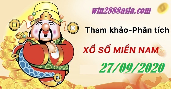 Soi cầu XSMN 27-9-2020 Win2888