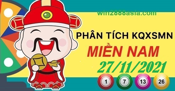 Soi cầu XSMN 27-11-2021 Win2888