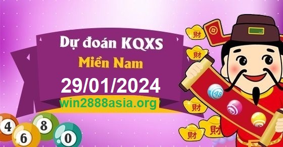 Soi cầu XSMN 29-01-2024 Win2888 Chốt số xổ số miền nam thứ 2