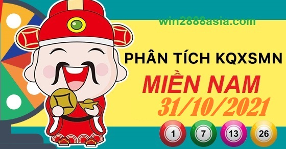 Soi cầu XSMN 31-10-2021 Win2888 Dự đoán Xổ Số Miền Nam chủ nhật