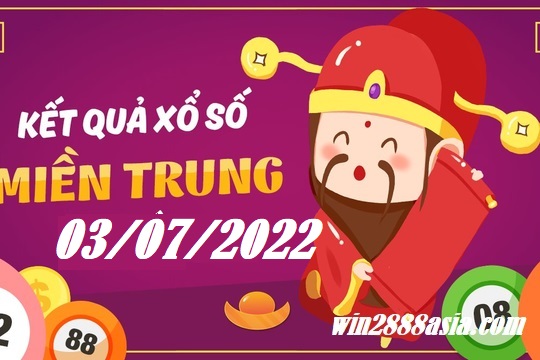 Soi cầu XSMT 03-07-2022 Win2888  Dự đoán Dàn Đề Miền Trung chủ nhật