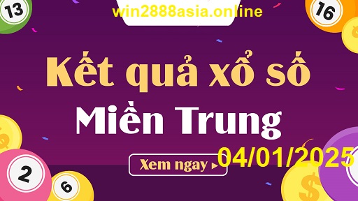 Soi cầu XSMT 04-01-2025 Win2888 Dự đoán Xổ Số Miền Trung thứ 7