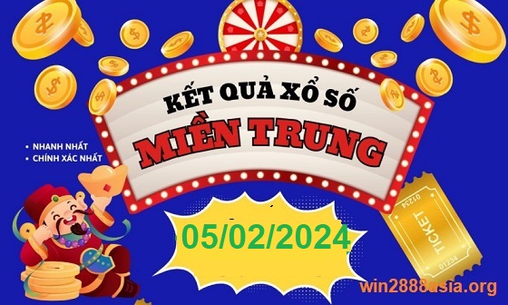 Soi cầu XSMT 05-02-2024 Win2888 Chốt số Cầu Lô Miền Trung thứ 2