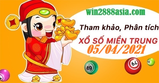 Soi cầu XSMT 5-4-2021 Win2888 Chốt số Xổ Số Miền Trung thứ 2