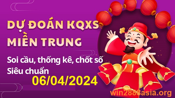 Soi cầu XSMT 06-04-2024 Win2888 Chốt số Cầu Lô Miền Trung thứ 7