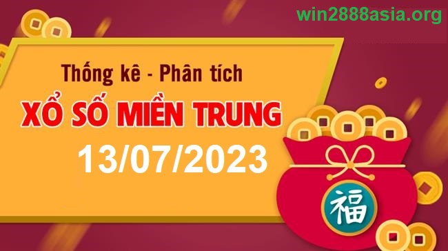 Soi cầu XSMT 13-07-2032 Win2888 Dự đoán Dàn Đề Miền Trung thứ 5