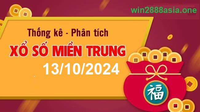 Soi cầu XSMT 13-10-2024 Win2888 Dự đoán cầu lô miền trung chủ nhật