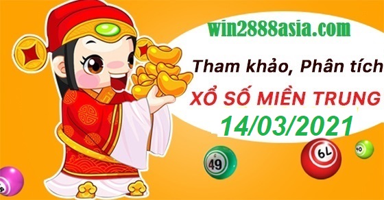 Soi cầu XSMT 14-3-2021 Win2888 Chốt số Cầu Đề Miền Trung chủ nhật