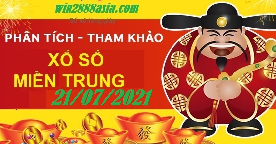 Soi cầu XSMT 21-7-2021 Win2888 Dự đoán Lô Đề Miền Trung thứ 4