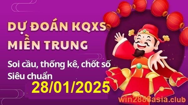 Soi cầu XSMT 28-01-2025 Win2888 Dự đoán cầu lô miền trung thứ 3