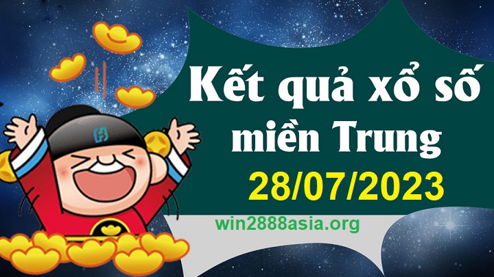 Soi cầu XSMT 28-07-2023 Win2888 Dự đoán cầu lô Miền Trung thứ 6