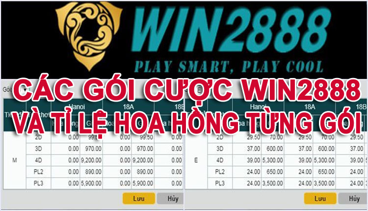 Gói Cược Lô Đề Online Win2888: Chọn Gói Phù Hợp Để Ăn Cao Nhất